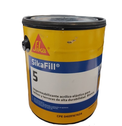 [SIK-SIK-623450] SIKAFILL 5 NEGRO PINTURA IMPERMEABILIZANTE AL FRIO/ ELASTOMERICO 01 GALON 5KG REF.623450 MARCA SIKA