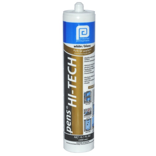 [SIL-PEN-SHI1B30] SELLADOR HIBRIDO BLANCO CARTUCHO DE 300 ML HI-TECH REF. SHI1B30 COD. 100093 MARCA PENNSYLVANIA