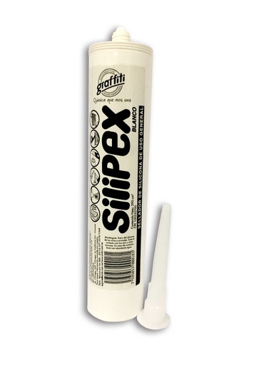 [SIL-SIL-000181] SILICON BLANCO CARTUCHO DE 280 ML DE USO GENERAL COD. 000181 REF.1020303024 MARCA SILIPEX