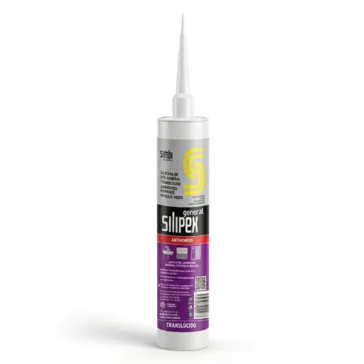 [SIL-SIL-000273] SILICON TRANSLUCIDO C/FUNGICIDA CARTUCHO 280 ML USO GENERAL COD. S-EC-UGTA280-09 REF. 010017 / 000273 MARCA SILIPEX