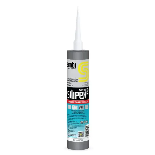 [SIL-SIL-001089] SELLADOR SERIE 2 BLANCO CARTUCHO 280 ML ADHIERE SOBRE MOJADO COD. S-EC-MSB280-03 REF. 010030 / 001089 MARCA SILIPEX