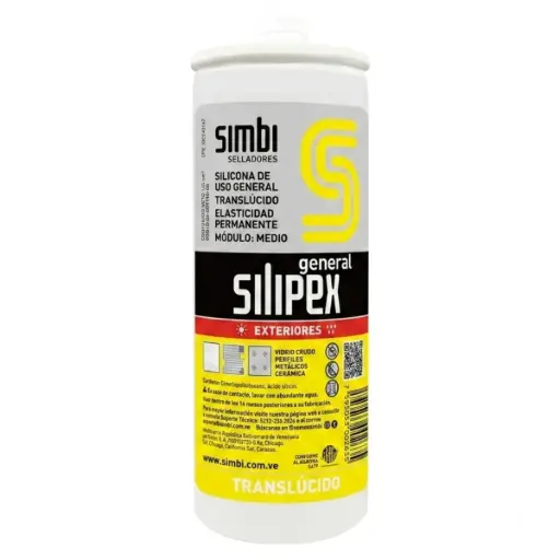 [SIL-SIL-002635] SILICON TRANSLUCIDO CARTUCHO DE 145 ML DE USO GENERAL COD. 002635 REF. 1020103044 MARCA SILIPEX