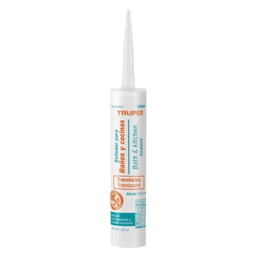 [SIL-TRU-18565] SILICON TRANSPARENTE 280 ML MOD. SIL-100BCT REF. 18565 MARCA TRUPER