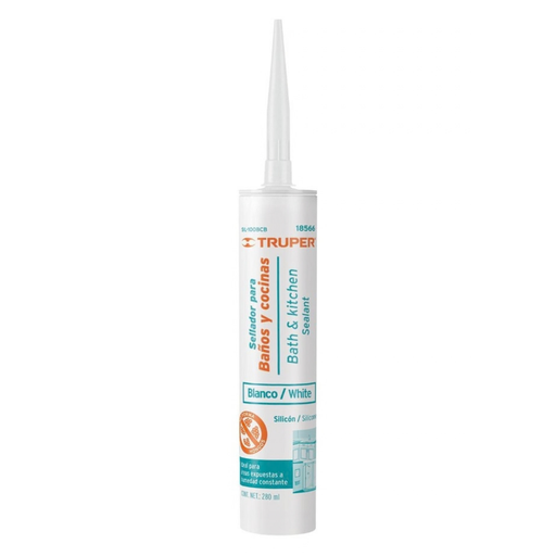 [SIL-TRU-18566] SILICON BLANCO 280 ML MOD. SIL-100BCB REF. 18566 MARCA TRUPER