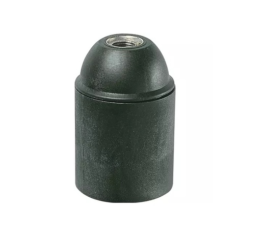 [SOC-VIM-02101] SOCATE DE POLIESTER C/FIBRA VIDRIO TIPO NIPLE M10 X 1 / ROSCA E27 COLOR NEGRO REF. 02101 MARCA VIMAR
