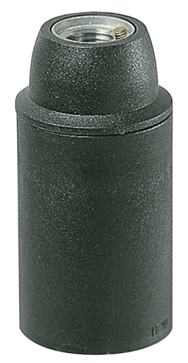 [SOC-VIM-02121] SOCATE DE POLIESTER C/FIBRA VIDRIO TIPO NIPLE M10 X 1 / ROSCA E14 COLOR NEGRO REF. 02121 MARCA VIMAR