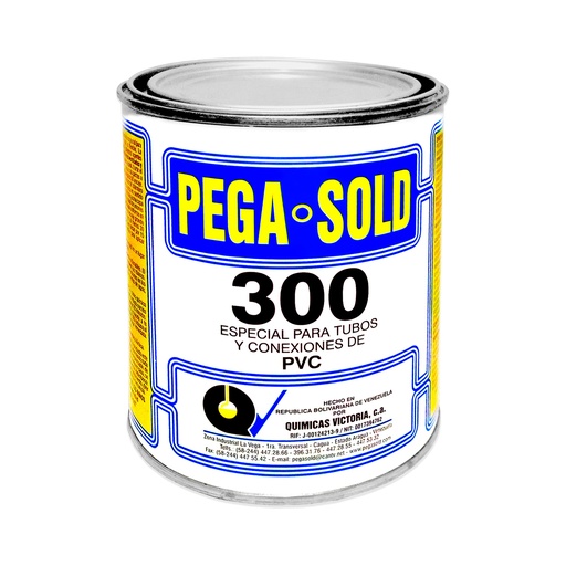 [SOL-PEG-300528] SOLDADURA / PEGA PARA PVC N° 300 - 1/8 DE GL 473 CM3 REF. 7592203300528 MARCA PEGA SOLD