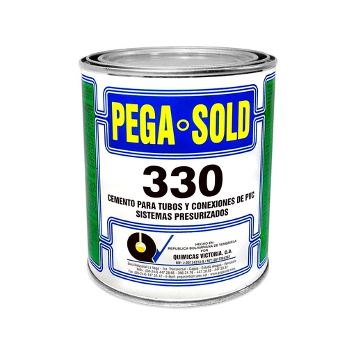 [SOL-PEG-330532] SOLDADURA / PEGA DE ALTA PRESION N° 330 - 1/4 DE GL 946 CM3 REF.7592203330532 MARCA PEGA SOLD