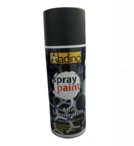 [SPR-ALA-SP30] SPRAY AERESOL ESMALTE ALTA TEMPERATURA COLOR NEGRO DE 400 CM³ REF. SP30 COD 006308 MARCA ALADINO