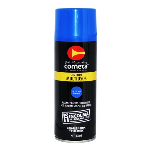 [SPR-COR-133] SPRAY AERESOL ESMALTE COLOR AZUL DIAMANTE DE 400 ML REF. SPRAY-133 MARCA CORNETA
