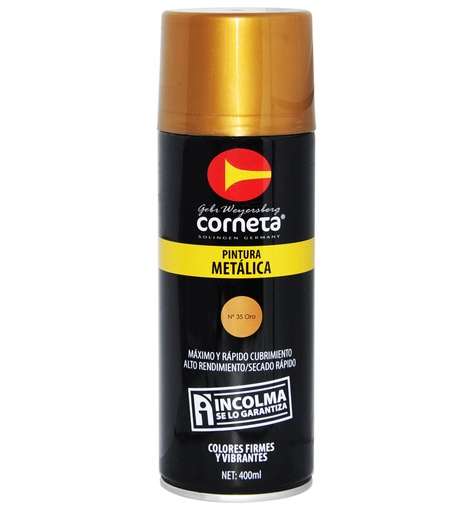 [SPR-COR-35] SPRAY AERESOL ESMALTE COLOR ORO DE 400 ML REF. SPRAY-35 MARCA CORNETA
