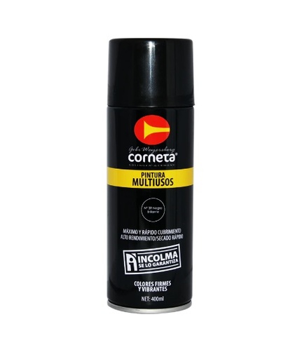 [SPR-OCI-001] SPRAY AERESOL ESMALTE COLOR NEGRO BRILLANTE 300 ML #30 REF. OCI-SPRAY-001 MARCA OCI