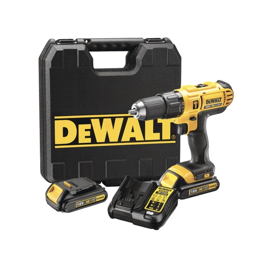 [TAL-DEW-DCD776C2] TALADRO PERCUTOR ATORNILLADOR 1/2" INALAMBRICO 20 V C/BATERIA C/MALETA REF. DCD776C2 MARCA DEWALT