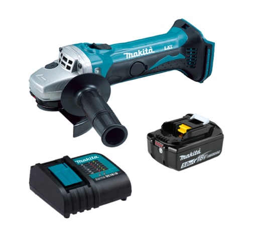 [TAL-MAK-DGA452ZX01] ESMERILADORA ANGULAR INALAMBRICO 4 1/2" 18V BAT.+CARG. LINEA LXT REF. DGA452ZX01 / 729390 MAKITA