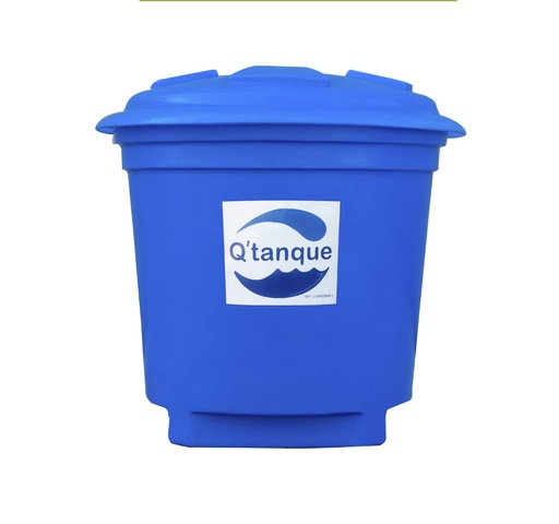 [TAN-QTA-TCL-0600] TANQUE CONICO LISO 600 LTS COLOR AZUL OSCURO MARCA Q TANQUE