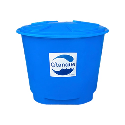 [TAN-QTA-TCL-0900-64] TANQUE CONICO LISO 900 LTS COLOR AZUL OSCURO MARCA Q TANQUE