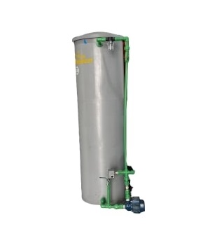 [TAN-RES-460GR] KIT DE TANQUE CILINDRICO 460 LTS +BOMBA GENPAR 1/2" ABAJO+PRESSCONTROL +CONEX. DONSEN GRIS RESINCA