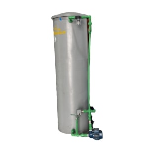 [TAN-RES-560GR] KIT DE TANQUE CILINDRICO 560 LTS +BOMBA PEDROLLO 1/2" ABAJO+PRESOSTATO +CONEX. DONSEN GRIS RESINCA