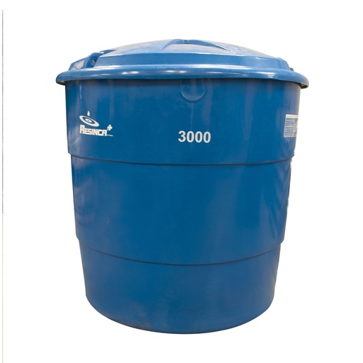 [TAN-RES-EUR3000-A] TANQUE DE AGUA CAP. 3.000 LTS MOD. EURO TANQUE AZUL ( 1.90 X 1.45 MTS ) MARCA RESINCA