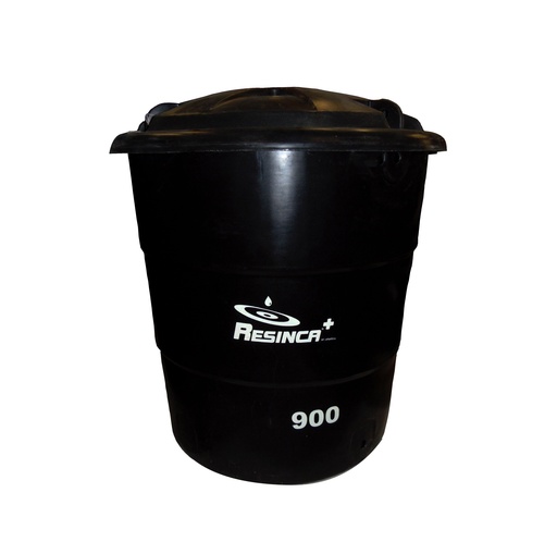 [TAN-RES-EUR900-N] TANQUE DE AGUA CAP. 900 LTS MOD. EURO TANQUE (1.22 X 0.90 MTS) NEGRO MARCA RESINCA