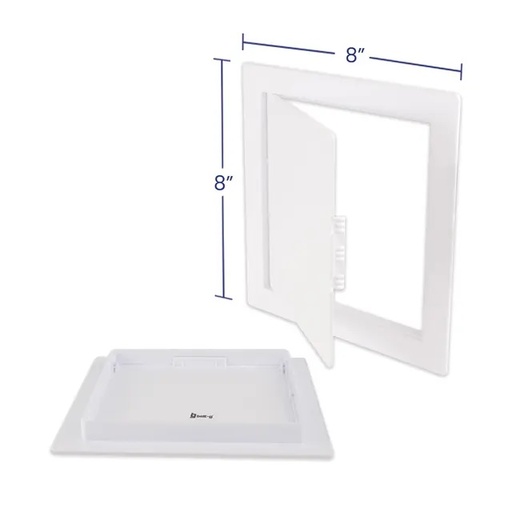 [TAP-BEL-GRI-1197] TAPA REGISTRO / BOCA DE VISITA PLASTICA PARED 8" X 8" REF. GRI-1197 MARCA BELT-G