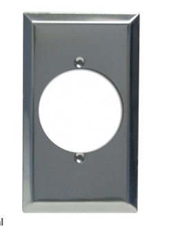 [TAP-KOB-81M] TAPA METALICA PARA TOMA INDUSTRIAL 3 X 50 AMP 4 X 2 REF. KOB-081M MARCA KOBY/TAN-81M