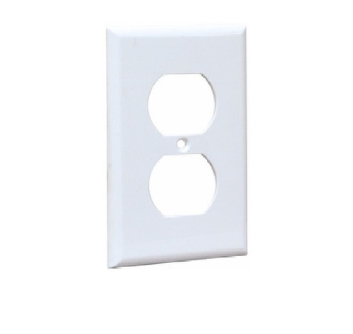 [TAP-LUM-P270A] TAPA PARA TOMA 270 COLOR BLANCO DOBLE REF. TP270A MARCA LUMISTAR