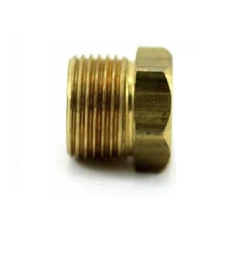 [TAP-VEN-1141] TAPÓN DE MANIFOLD DE LATON ROSCA SAE 7/16" REF. C05-V-14 MARCA VENEPRO