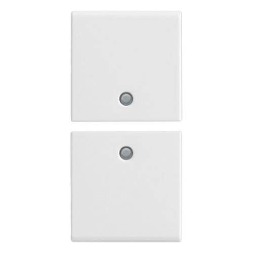 [TEC-VIM-14751] TECLA 2 BOTONES MEDIOS 1M SIN SIMB. COLOR BLANCO SERIE PLANA REF. 14751 MARCA VIMAR