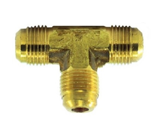 [TEE-VEN-103] TEE DE LATON FLARE 45° SAE X SAE 1/4" REF. 44-FV-08 MARCA VENEPRO