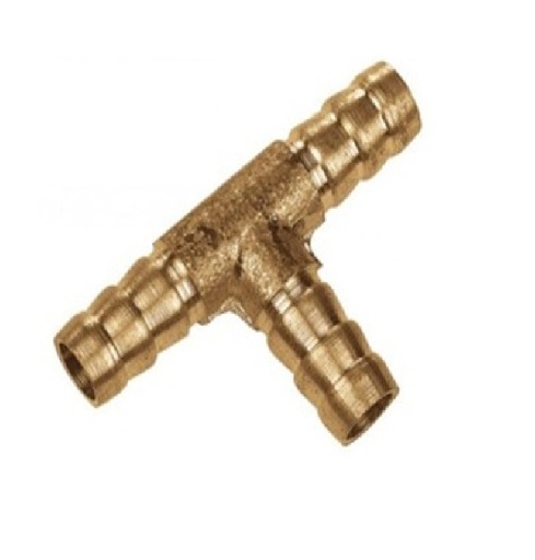 [TEE-VEN-1610] ESPIGA P/ MANGUERA TIPO TEE DE LATON 1/4" REF. 208-V-08 MARCA VENEPRO