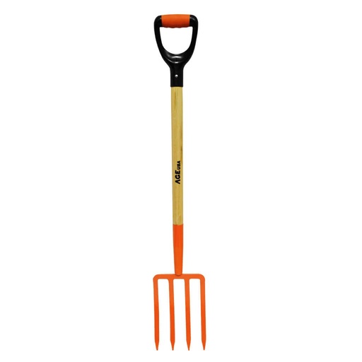 [TEN-AGE-AGH115] TENEDOR TIPO JARDIN MANGO DE MADERA 4 DIENTES 25 CM REF. AGNHTEJA051M MARCA AGE USA