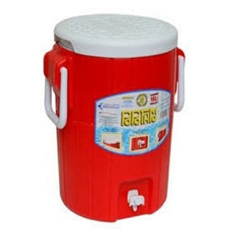 [TER-DEC-15-R] TERMO POPOTAMO PARA AGUA DE 15 LTS 40 CM X 35 CM COLOR ROJO MARCA DECOCAR