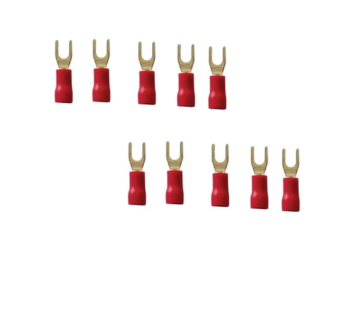 [TER-HJ-EMP135] TERMINAL TIPO HORQUILLA ROJO 5/32 22-16 AWG (BLISTER 10 UNDS) REF. EMP135 / 256270 MARCA HJ