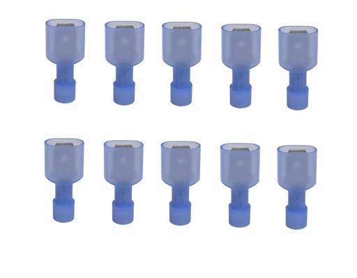 [TER-HJ-EMP155] TERMINAL TIPO MACHO PLANO AZUL AISLADO 250 16-14 AWG (BLISTER 10 UNDS) REF. EMP155 / 256461 MARCA HJ