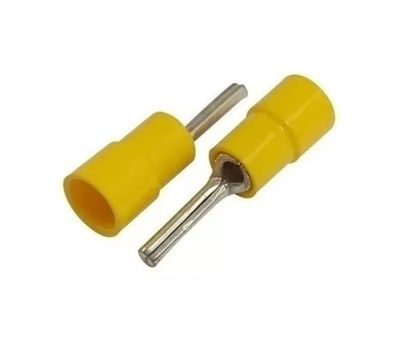[TER-SAM-34456] TERMINAL AISLADA TIPO PIN SECCION DEL CONDUCTOR 4-6MM 2 CABLE 10 -12 AMARILLO REF. 34456 MARCA EBCHQ