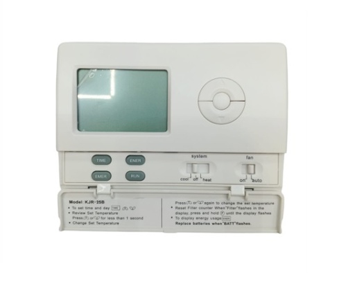 [TER-STA-KJR-25B] TERMOSTATO DIGITAL AC 24 V AIRE ACONDICIONADO COLOR BLANCO REF. KJR25B / A00024 MARCA STAR GREEN