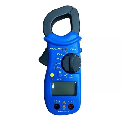 [TES-MUZ-XDM500] TESTER PINZA / MULTIMETRO AC DIGITAL 500 AMP. REF. XDM500 / 053072 MARCA MUZIN