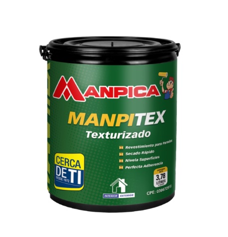 [TEX-MAN-TMX-100-10] PINTURA TEXTURIZADO COLOR BLANCO 1 GL REF. TMX-100-0 MANPITEX MARCA MANPICA