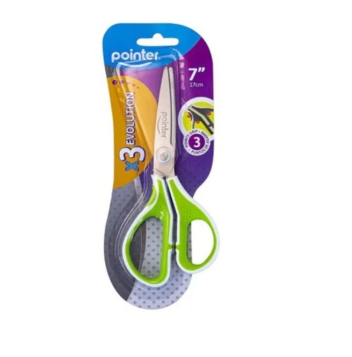 [TIJ-POI-SSO-50-8] TIJERA OFICINA EVOLUTION MULTIUSO 8" C/ MANGO ANTIRESBALANTE REF. SSO-50-8 / 524337 MARCA POINTER