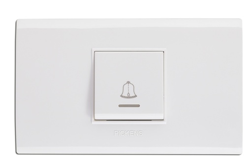 [TIM-PIC-BL118K11] INTERRUPTOR TIPO TIMBRE COLOR BLANCO REF. BL-118K-11 MARCA PICKENS