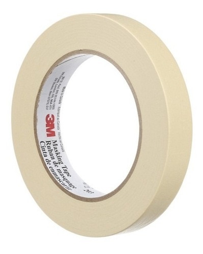 [TIR-3M-201-1] TIRRO O CINTA DE ENMASCARAR DE 1" X 55 MTS BLANCO MASKING TAPE 201 REF. 201+1 MARCA 3M