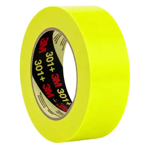 [TIR-3M-301-3.4] TIRRO O CINTA DE ENMASCARAR DE 3/4" X 55 MTS AMARILLO MASKING TAPE 301 REF. 301+3.4 MARCA 3M