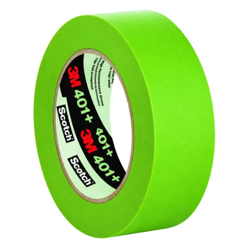 [TIR-3M-401] TIRRO O CINTA DE ENMASCARAR DE 3/4" X 55 MTS VERDE MASKING TAPE 401+ REF. 401+ ALTO DESEMPEÑO 3M
