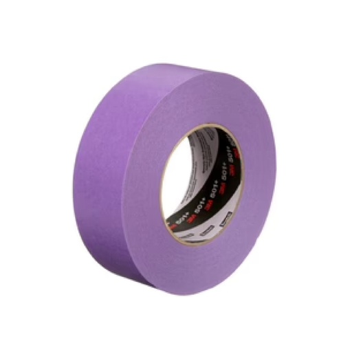 [TIR-3M-501-1N] TIRRO O CINTA DE ENMASCARAR P/ ALTA TEMPERATURA 1" X 55 MT MORADO MASKING TAPE 501+ MARCA 3M