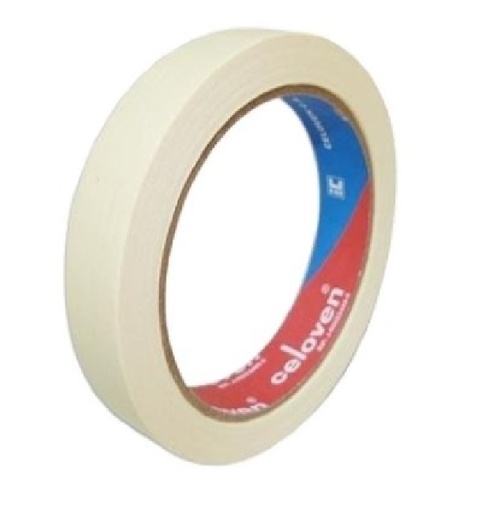 [TIR-CEL-1140MT] TIRRO O CINTA DE ENMASCARAR DE 1" X 30 MTS MASKING TAPE REF.1140MT MARCA CELOVEN