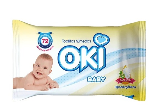 [TOA-OKI-19220018] TOALLITAS HUMEDAS MANZANILLA PAQUETE DE 15 UND OKI BABY REF.19220018 COD.500892 MARCA OKI