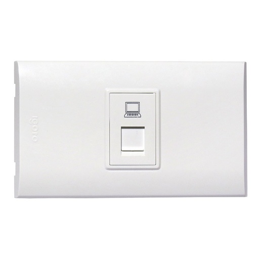 [TOM-IGO-B408-W] TOMA PARA RED/PC COLOR BLANCO REF. B408-W MARCA IGOTO