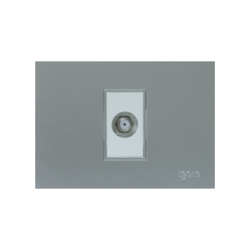 [TOM-IGO-Z302-S] TOMA PARA TV COLOR NEGRO COLOR PLATEADO REF. Z302-S MARCA IGOTO