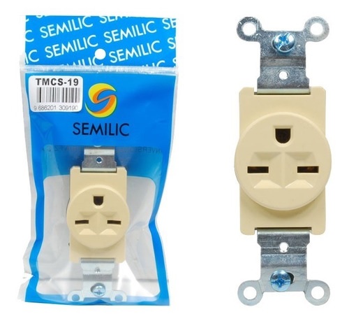 [TOM-SEM-TMCS-19] TOMA CORRIENTE PARA EMPOTRAR TIPO CHINO 220C REF. TMCS-19 MARCA SEMILIC